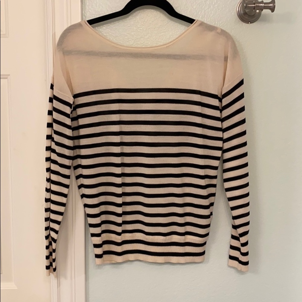 Jcrew boatneck v back sweater